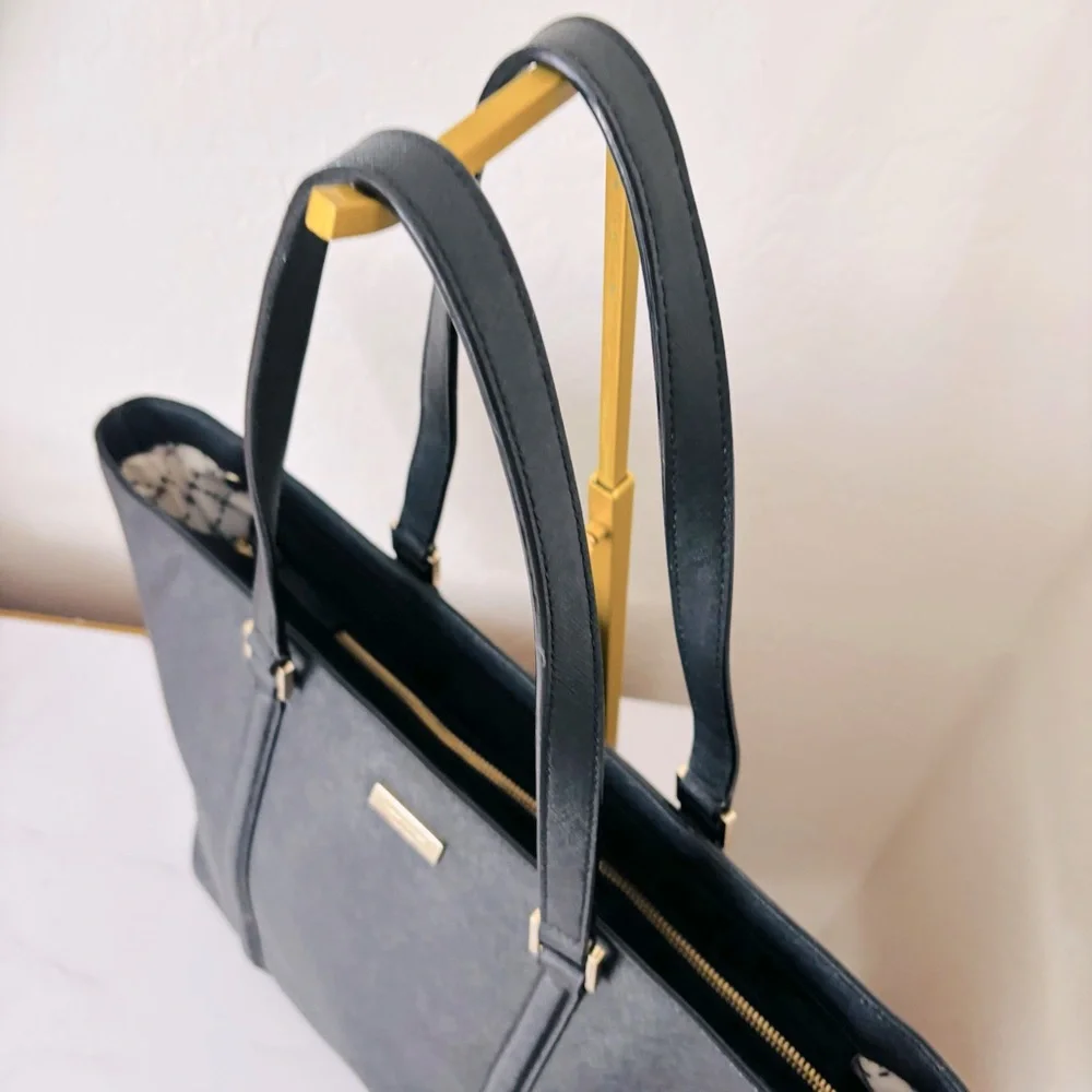 Kate Spade Black Saffiano Leather Tote Bag‎